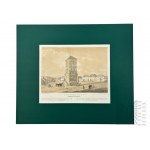 Napoleon ORDA (1807-1883), - Grafika Karta z Albumu Widoków Księstwa Poznańskiego i Prus Zachodnich: Inowrocław, Wieża Ratuszowa