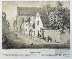 Napoleon ORDA(1807-1883), - Grafika Karta z Albumu Widoków Księstwa Poznańskiego i Prus Zachodnich: Toruń, Dom Samuela Bogumiła Lindego