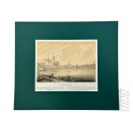Napoleon ORDA (1807-1883), - Graphic Card from the Album of Views of the Duchy of Poznan and West Prussia: Kruszwica (Kruświca) on Lake Gopło