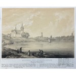 Napoleon ORDA (1807-1883), - Graphic Card from the Album of Views of the Duchy of Poznan and West Prussia: Kruszwica (Kruświca) on Lake Gopło