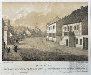 Napoleon ORDA (1807-1883), - Grafika Karta z Albumu Widoków Księstwa Poznańskiego i Prus Zachodnich: Piła, Dom Urodzenia Stanisława Staszica