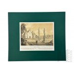 Napoleon ORDA (1807-1883), - Grafika Karta z Albumu Widoków Księstwa Poznańskiego i Prus Zachodnich: Poznań, Kościół św. Jana Jerozolimskiego za Murami