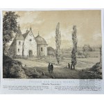 Napoléon ORDA (1807-1883), - Carte graphique de l'Album de vues du duché de Poznan et de la Prusse occidentale : Poznań, église Saint-Jean de Jérusalem derrière les murailles