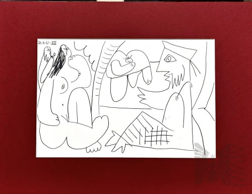 Pablo PICASSO (1881-1973), Renedez - vous I z cyklu Les déjeuners I z cyklu 347, 1962