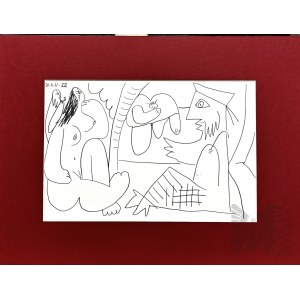 Pablo PICASSO (1881-1973), Renedez - vous I z cyklu Les déjeuners I z cyklu 347, 1962