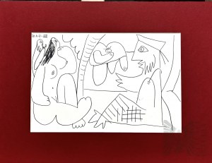 Pablo PICASSO (1881-1973), Renedez - vous I z cyklu Les déjeuners I z cyklu 347, 1962