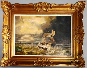 Hendrik Frederik VERHEGGEN (1809-1883), Storm at Sea,19th century.