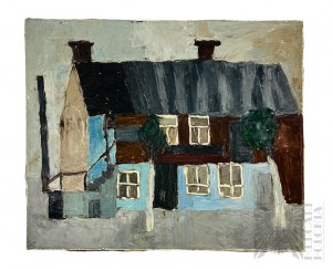 Dorota BRODOWSKA (ur. 1954), - “Dom”, Olej na Płótnie