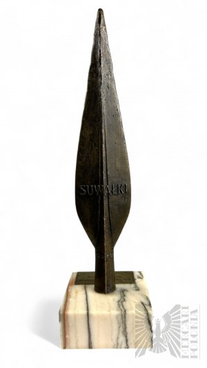 III RP, 1996. - Bronze Figure of the Yotvingian Spear, Award of the Governor of Suwal, III International Fair of Kaunas, Author Stanislaw Michalik (ASP Warsaw).