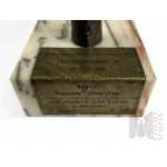 IIIE RP, 1996. - Figure en bronze de la lance yotvingienne, prix du gouverneur de Suwalki, IIIe Foire internationale de Kaunas, auteur Stanislaw Michalik (Académie des beaux-arts de Varsovie).
