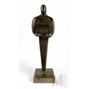 Marek Sierpiński (1954-2014) - Figura z Brązu Nagroda Za Zasługi Dla Ochotniczych Hufców Pracy dla Prezydenta Aleksandra Kwaśniewskiego, 2003 r.
