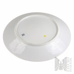 Duży Talerz (Ślubny?) Porcelanowy z Dwoma Herbami: Polski Herb Rogala i Inny