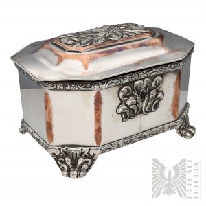 Fraget Warsaw, 1851-1859 - Plated Sugar Box with Castle