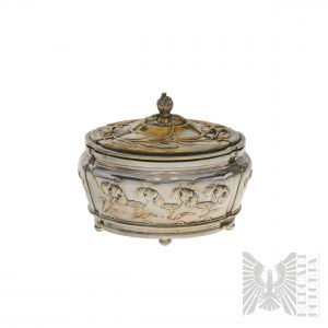 Fraget Warsaw - Tsarist Art Nouveau Silver-plated Sugar Box 