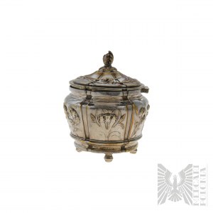 Fraget Warsaw - Tsarist Art Nouveau Silver-plated Sugar Box 