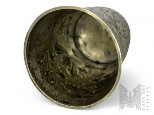 Carské Rusko, Moskva 18. století, stříbrný (0.875) opakovaně vtlačovaný pohár