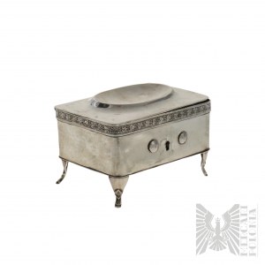 Nineteenth Century - Opole (Oppeln) Silesia Silver Biedermeier Chest Sugar Box.