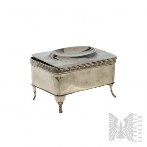Nineteenth Century - Opole (Oppeln) Silesia Silver Biedermeier Chest Sugar Box.