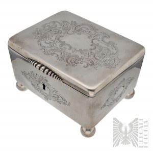 Emil Radke, Warsaw 1853, Silver (0.875) Boxed Sugar Bowl