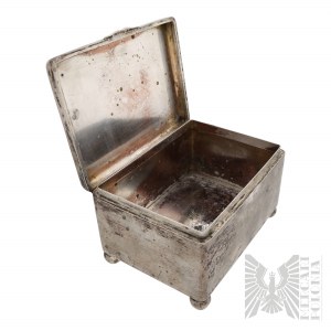 II RP Sugar Box Art Deco Silver (0.800) - Krupski & Matulewicz Warsaw