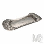 Karol Filip Malcz, 1827-1851, Varsovie, Argent (0.750) Plateau Biedermeier pour ciseaux d'allumage de bougies