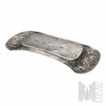 Karol Filip Malcz, 1827-1851, Varsovie, Argent (0.750) Plateau Biedermeier pour ciseaux d'allumage de bougies