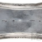 Karol Filip Malcz, 1827-1851, Varsovie, Argent (0.750) Plateau Biedermeier pour ciseaux d'allumage de bougies