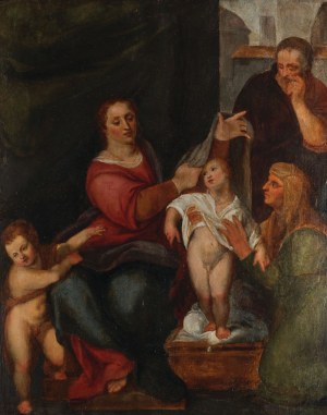 NARODZINY MARII, XVI w., Malarz włoski