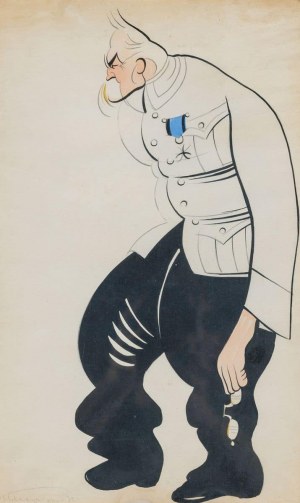 Tadeusz KLECZYŃSKIKARYKATURA JÓZEFA PIŁSUDSKIEGO, 1933