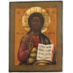 IKON, CHRISTUS PANTOKRATOR, Russia, 2nd half of the 19th century.
