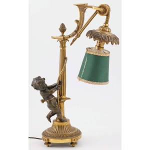 ELECTRIC LAMP WITH PUTT, early 20th century.