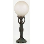 SECESSIONAL LAMPA IN THE SHAPE OF A WOMAN, early 20th century.