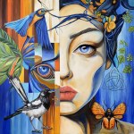 Joanna Szumska, Behind the sapphire veil of the gaze, 2025