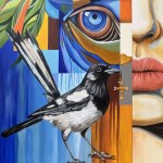 Joanna Szumska, Behind the sapphire veil of the gaze, 2025