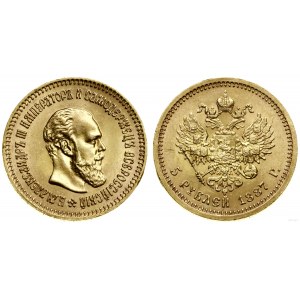 Russia, 5 rubles, 1887 (А-Г), St. Petersburg