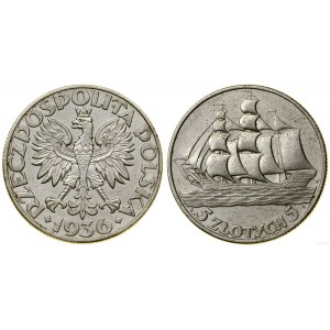 Polska, 5 złotych, 1936, Warszawa