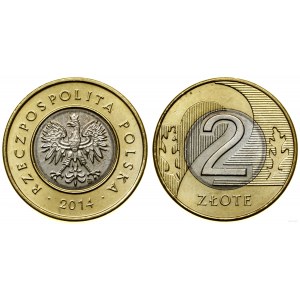 Polska, 2 złote, 2014, Warszawa