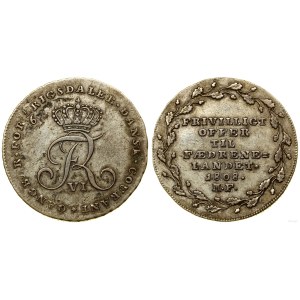 Dania, 1/6 talara, 1808, Altona