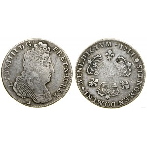 Francja, 1/10 écu aux 3 couronnes, 1711, Aix