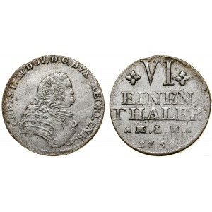 Niemcy, ⅙ talara, 1754