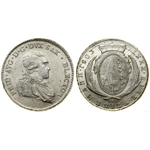Niemcy, 1/6 talara, 1803 IEC, Drezno