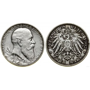 Niemcy, 2 marki, 1902, Karlsruhe