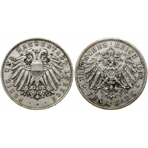 Niemcy, 5 marek, 1908 A, Berlin