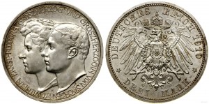 Německo, 3 marky, 1910 A, Berlín