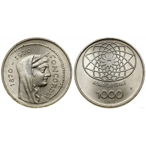 Włochy, 1.000 lirów, 1970 R, Rzym