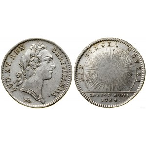 Francja, żeton, 1754