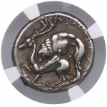 Lucania (Velia) AR Nomos / Didrachm (с. 300-280 BC) - NGC VF
