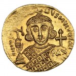 Byzantine Empire (Constantinople) AV Solidus, c. AD 705 - Justinian II, second reign (AD 705-711)