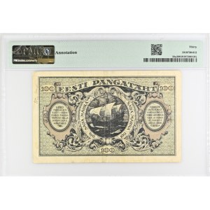 Estonia 100 Markka 1922 - PMG 30 Very Fine