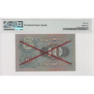 Estonia 10 Krooni 1928 - SPECIMEN - PMG 65 EPQ Gem Uncirculated